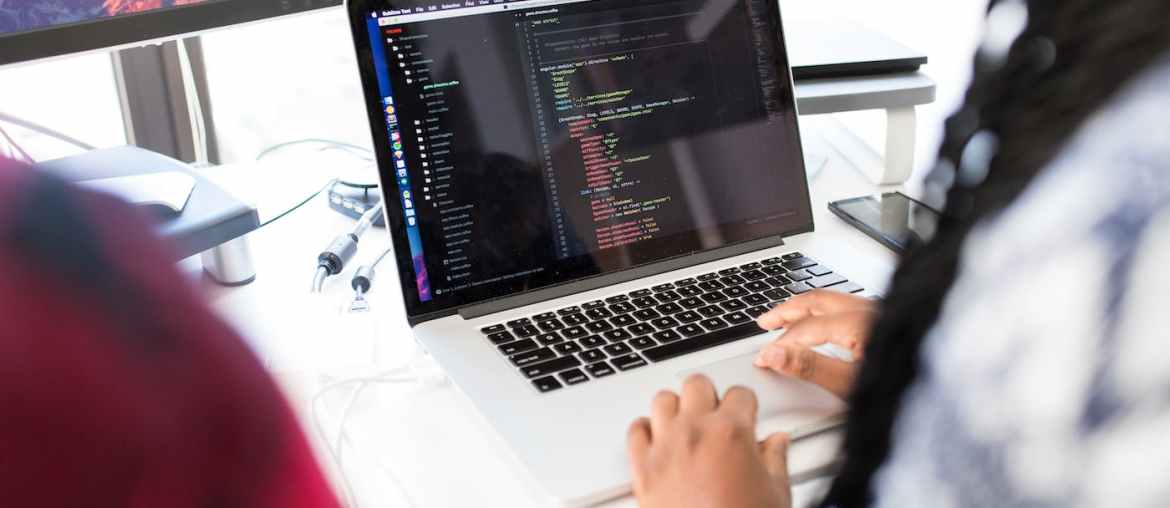 Image of a girl working on a virtual machine