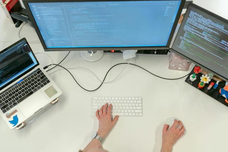 Image of computers represeting automation IT