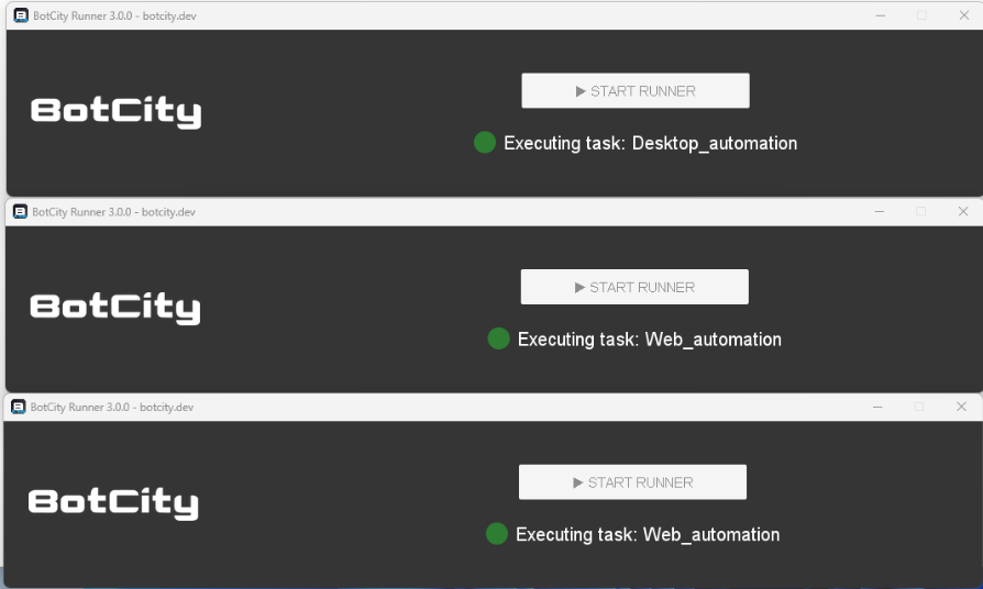 the three runners now have a 