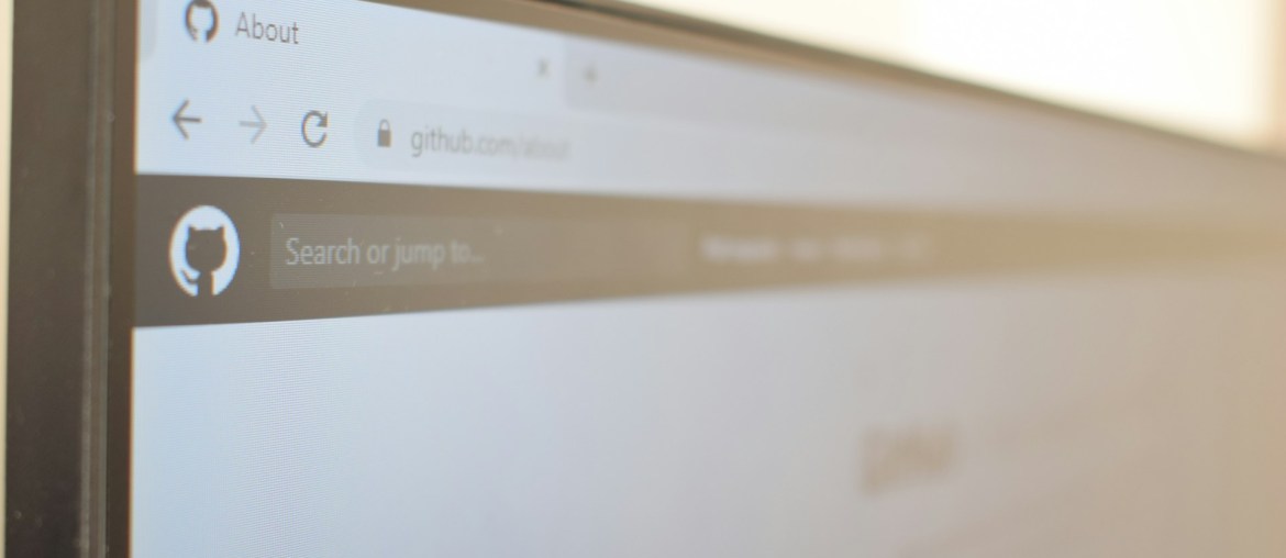 Image of a monitor showing Github to illustrate that python overtook javascript on github